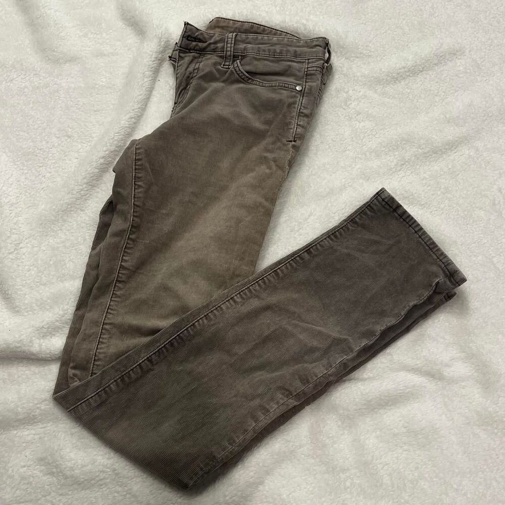 Pilcro Women's Brown and Grey Trousers